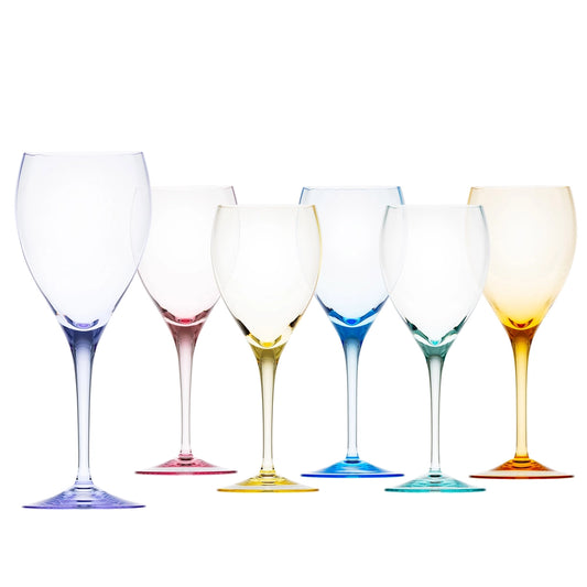 Optic wine glass, 350 ml – set of 6 pieces