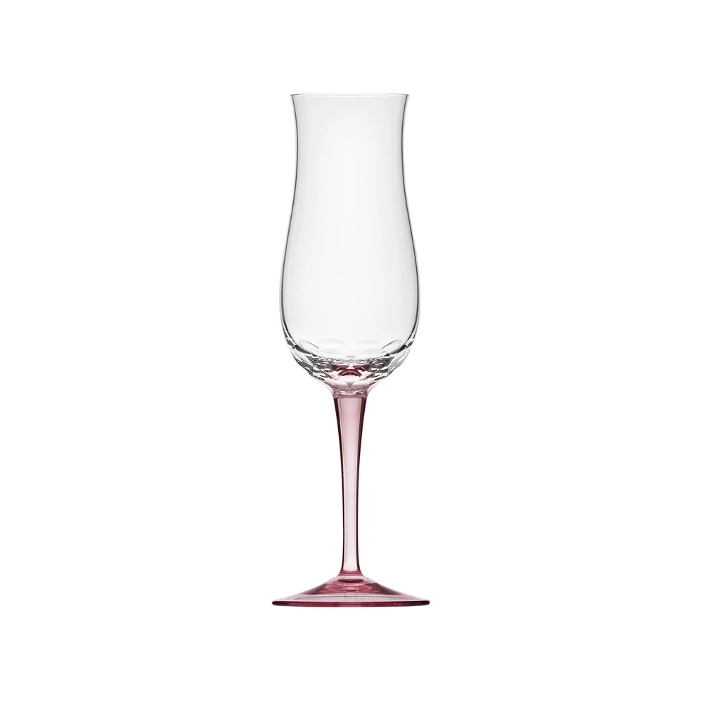 Set of 6 BOUQUET Contemporary drinking collection champagne  glass/Crystal clear - Rosaline stem  250 ml