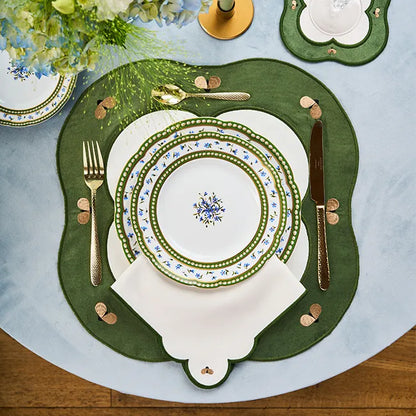 Golden Bees Placemat - Green