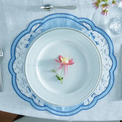 Willow Linen Placemat - Blue