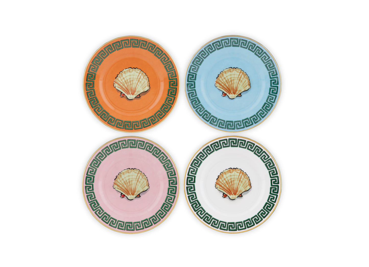 Il Viaggio Di Nettuno - Set of 4 Bread Plates