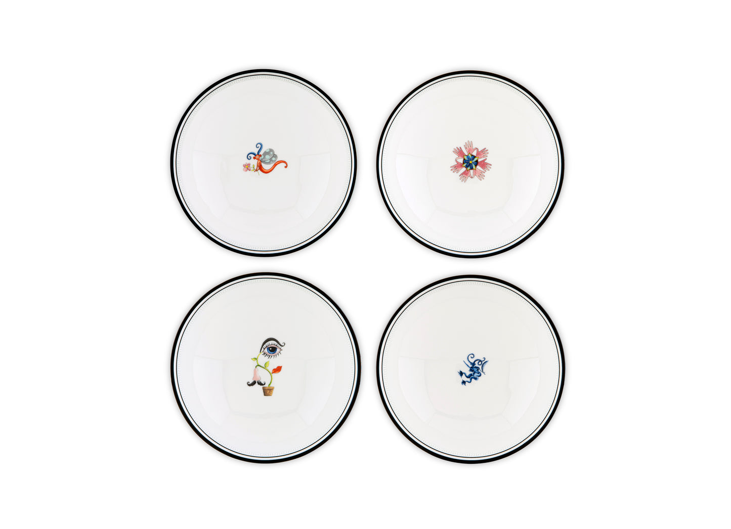 Arcadia - Bianco - Set of 4 Small Bowls