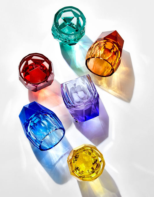 Cubism Whisky/Water glasses set of 6