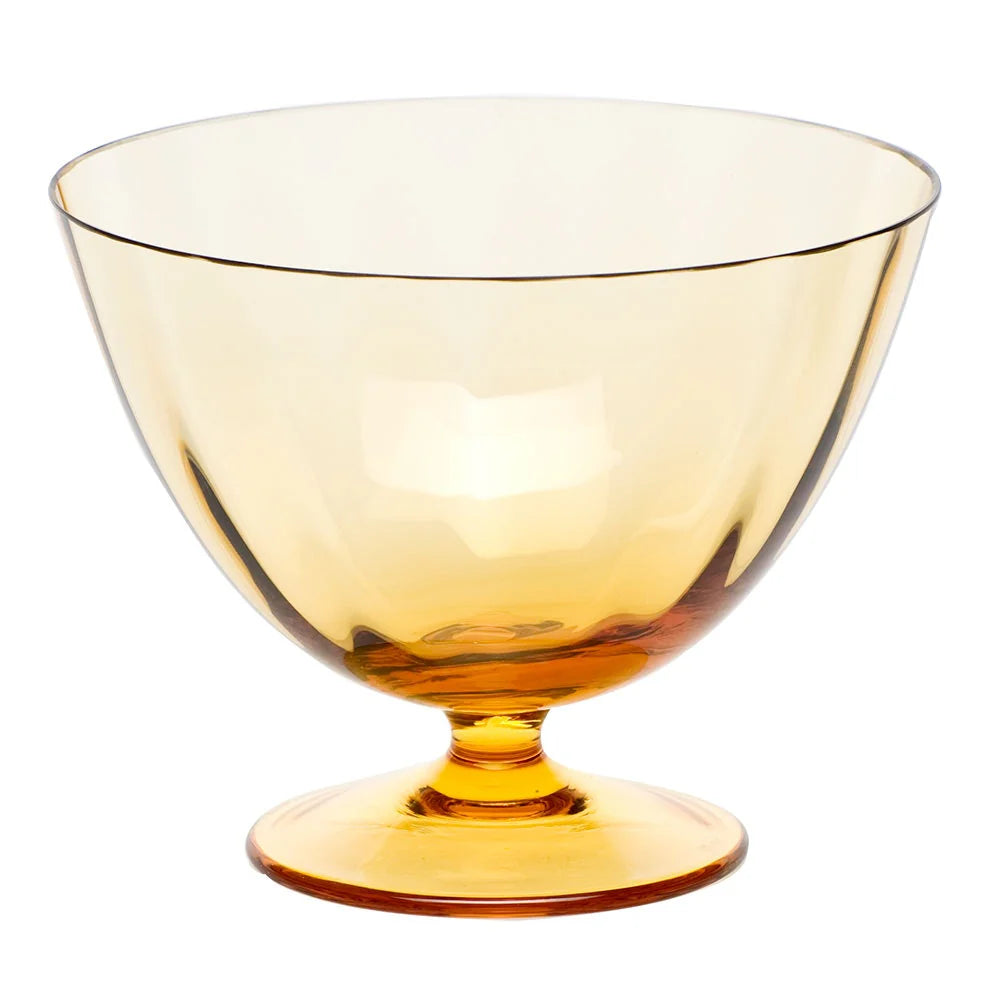 OPTIC Drinking Collection footed bowl/Topaz