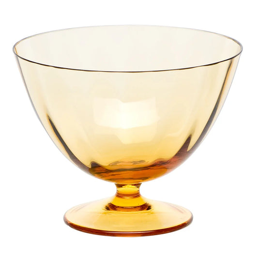 OPTIC Drinking Collection footed bowl/Topaz