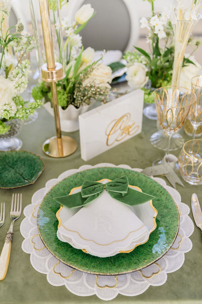 Paris Napkin - White x Gold