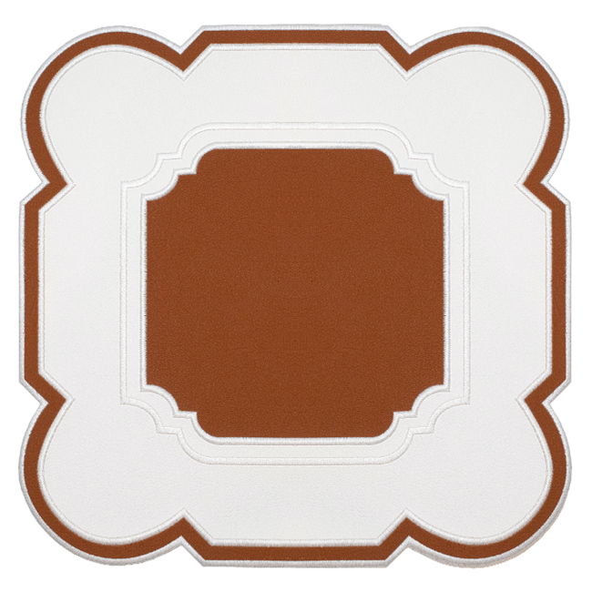 Boston Placemat Faux Leather - Cognac