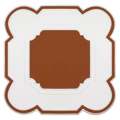 Boston Placemat Faux Leather - Cognac