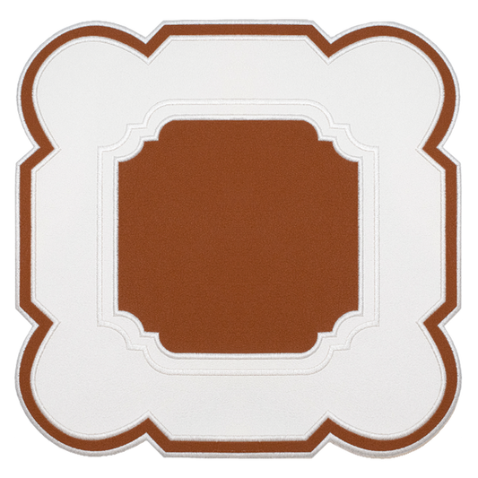 Boston Placemat Faux Leather - Cognac