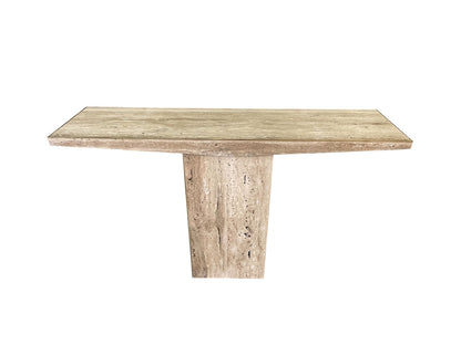 Travertine Console Table