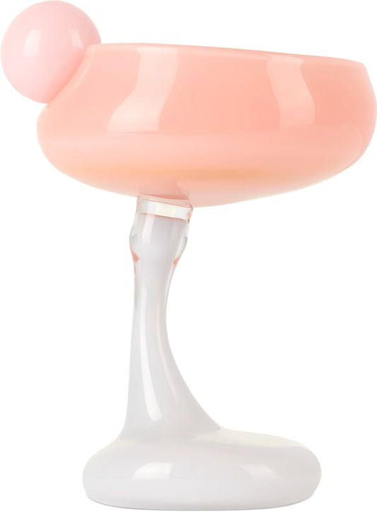 THE SIGNATURE GLASS WITH A TWIST - Milky rose ~ Grapefruit ~ Blue jelly