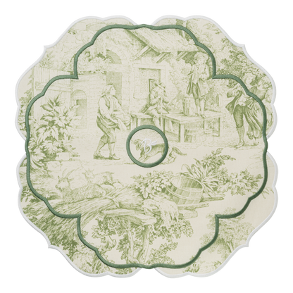 Fountain de Jouy Placemat - Green