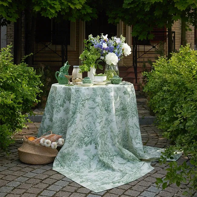 Jouy Tablecloth - Green