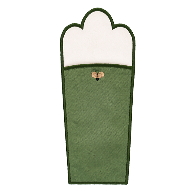 Golden Bees Cutlery Case - Green