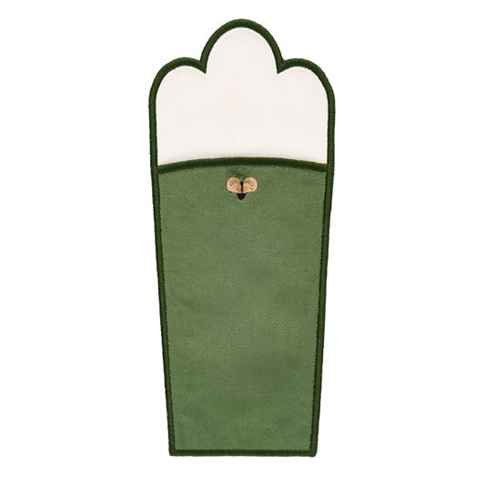 Golden Bees Cutlery Case - Green