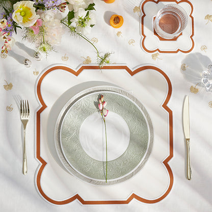 Boston Placemat Faux Leather - Cognac