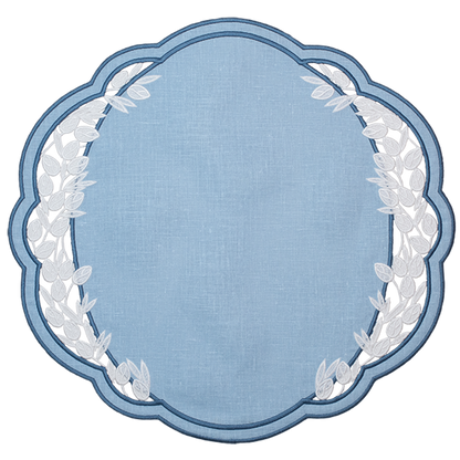 Willow Linen Placemat - Blue