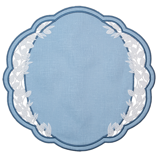 Willow Linen Placemat - Blue