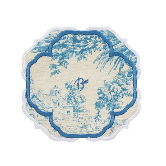 Fountain de Jouy Coaster - Blue
