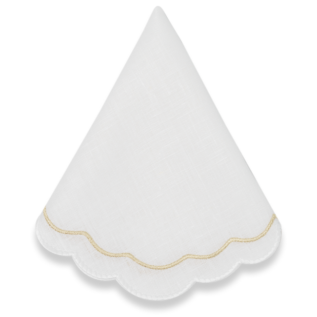 Paris Napkin - White x Gold