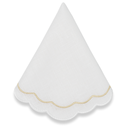 Paris Napkin - White x Gold